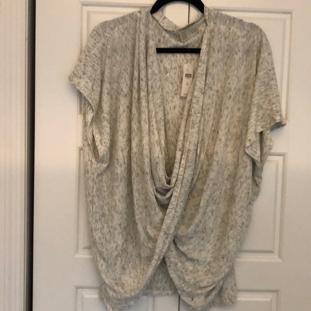Anthropologie Grey Poncho NWT one size